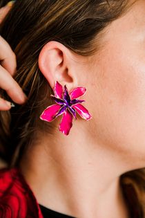 Tropical Lover Earrings (Purple)