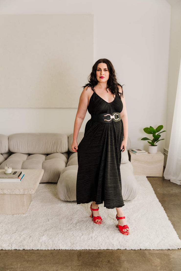 V is for Vinnik Dress in “Black Slink"