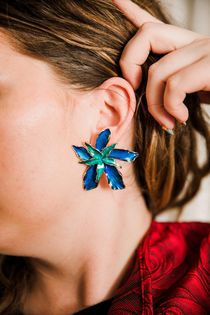 Tropical Lover Earrings (Blue)