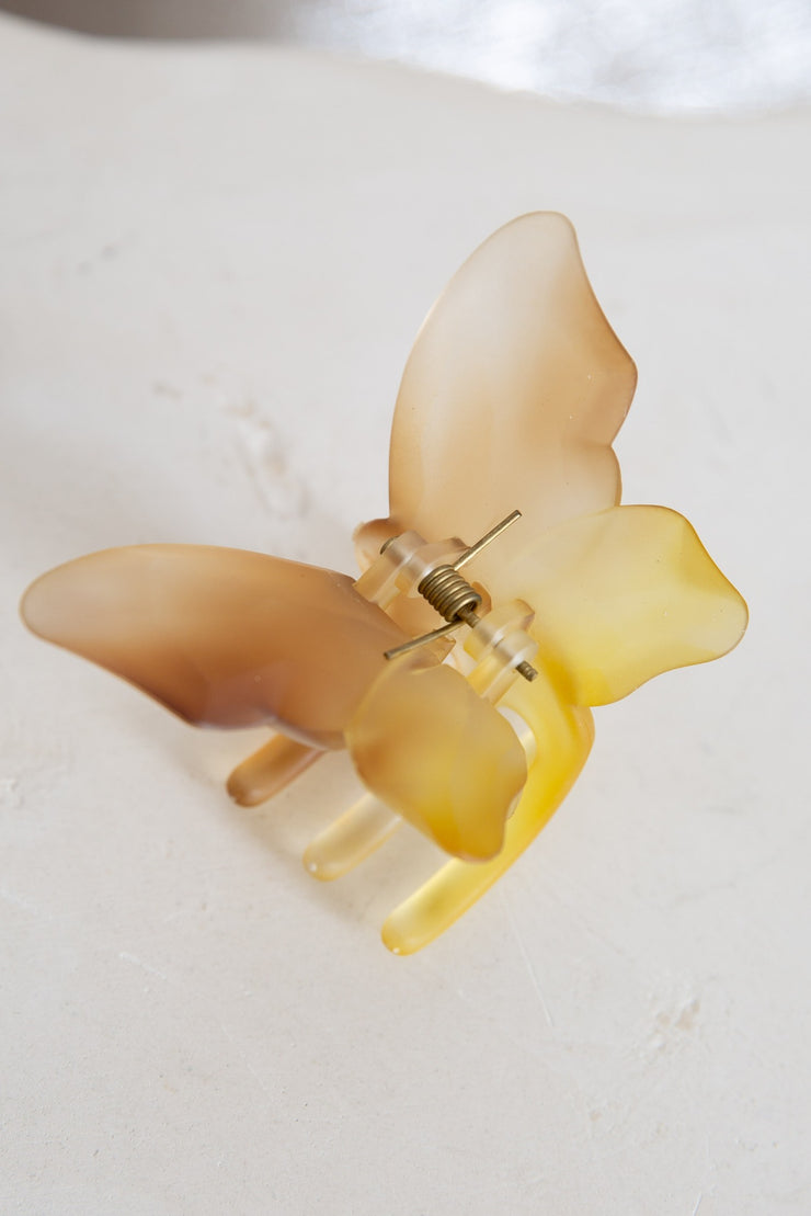 Sunset Butterfly Claw (Yellow/Tan)