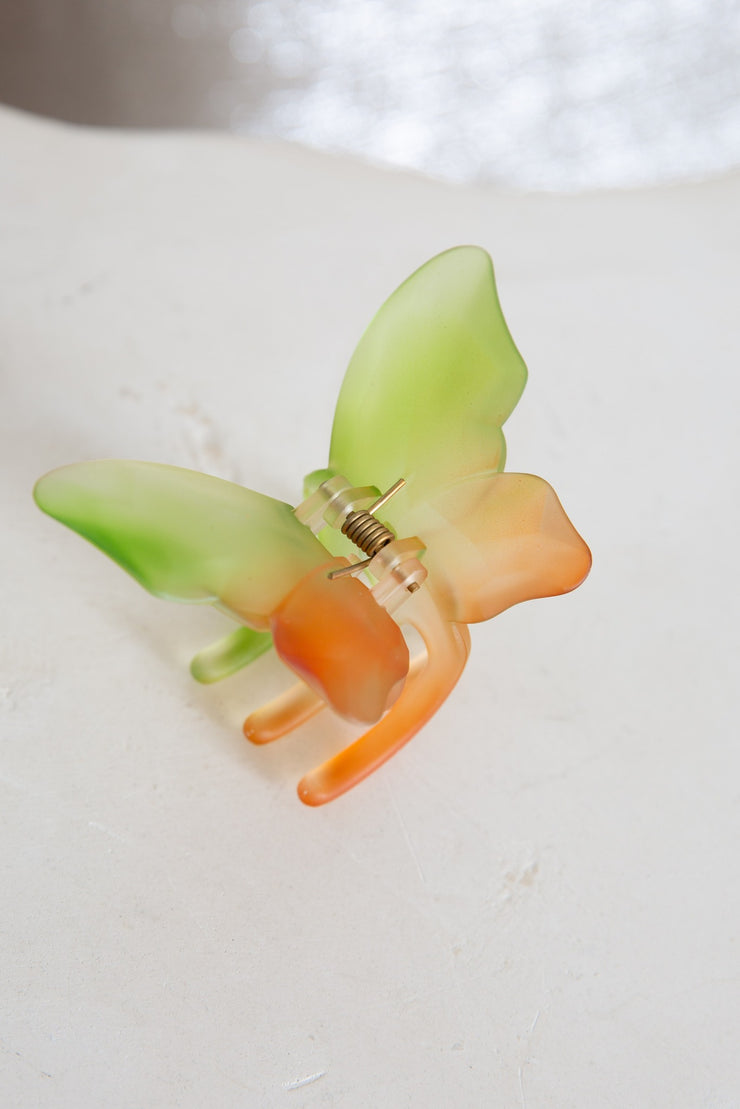 Sunset Butterfly Claw (Orange/Green)