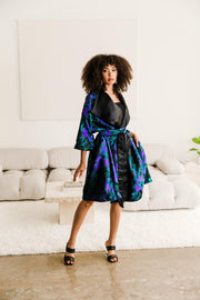 "Maometto" Reversible Opera Coat (Blue & Purple)