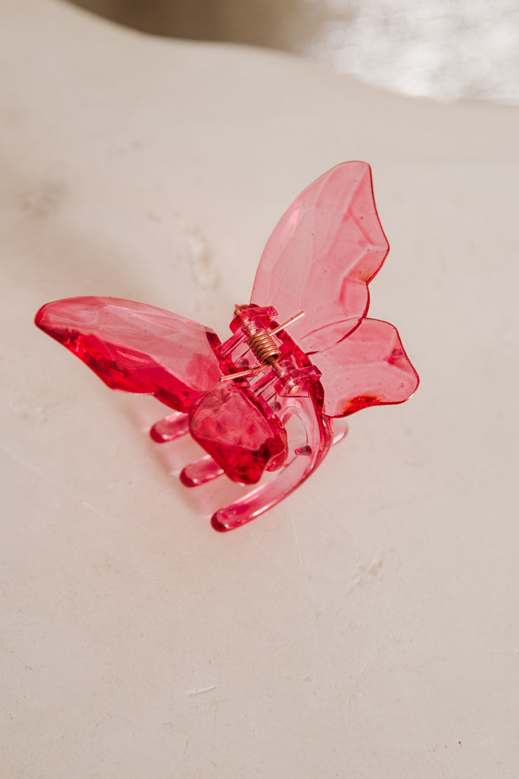 Diamond Butterfly Claw (Red)