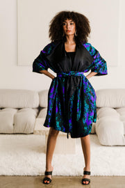 "Maometto" Reversible Opera Coat (Blue & Purple)