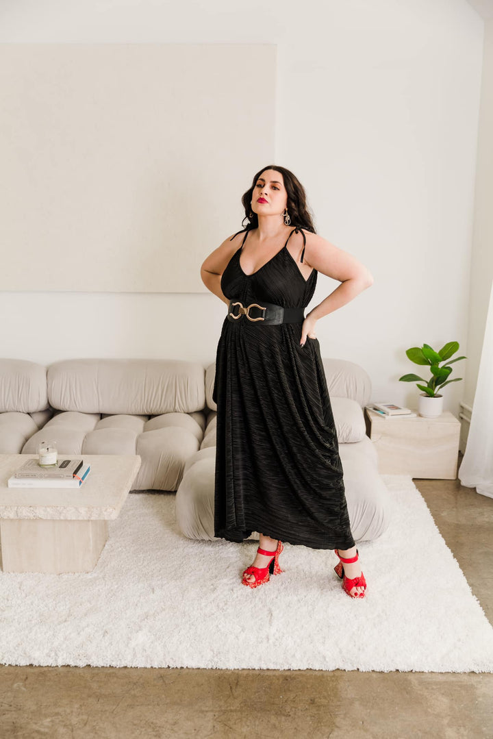 V is for Vinnik Dress in “Black Slink"