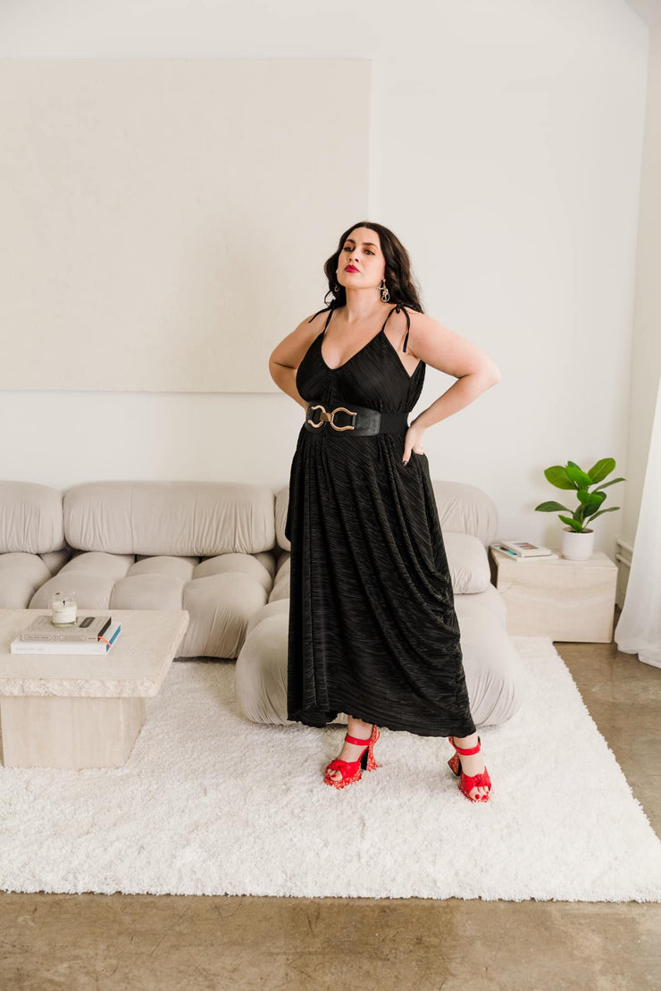 V is for Vinnik Dress in “Black Slink"