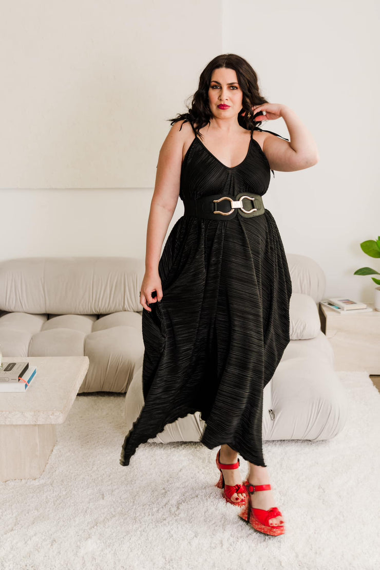 V is for Vinnik Dress in “Black Slink"