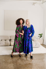 Parisian Coat in "Maometto" (Blue and Purple)
