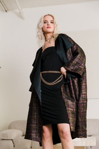 "Pink Things" Reversible Opera Coat