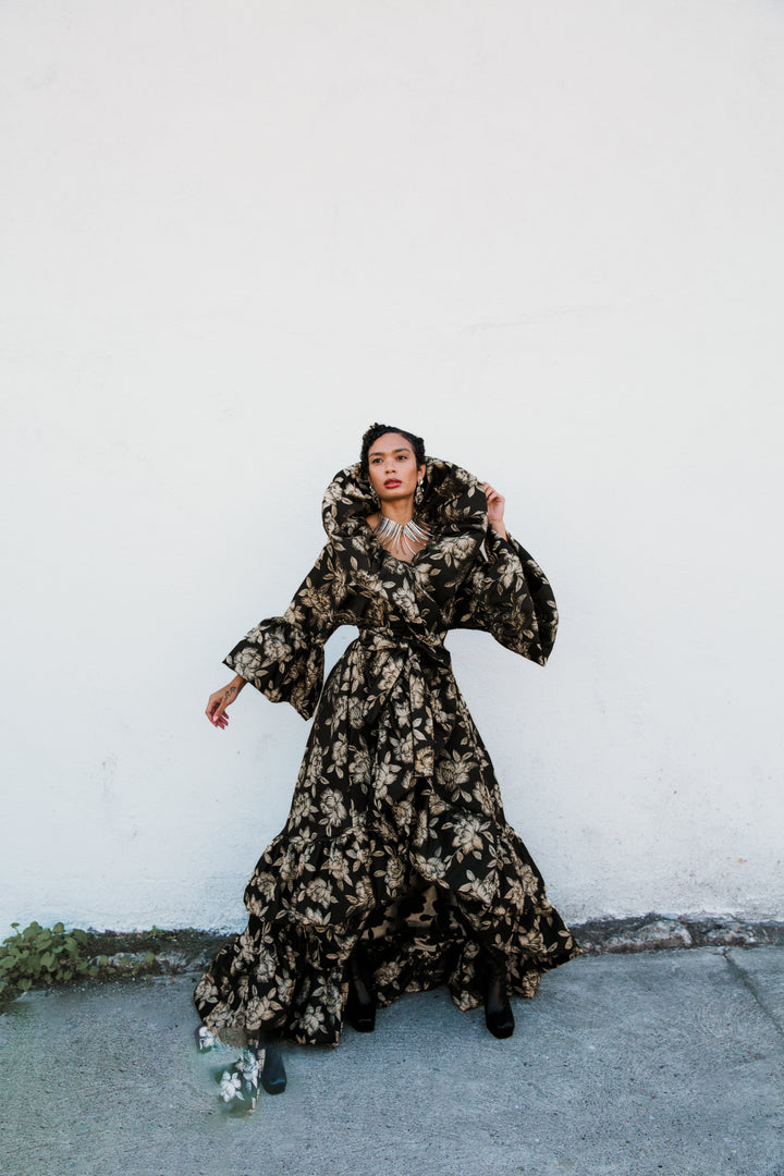 Manhattan Opera Coat Gown Custom in "Norma”