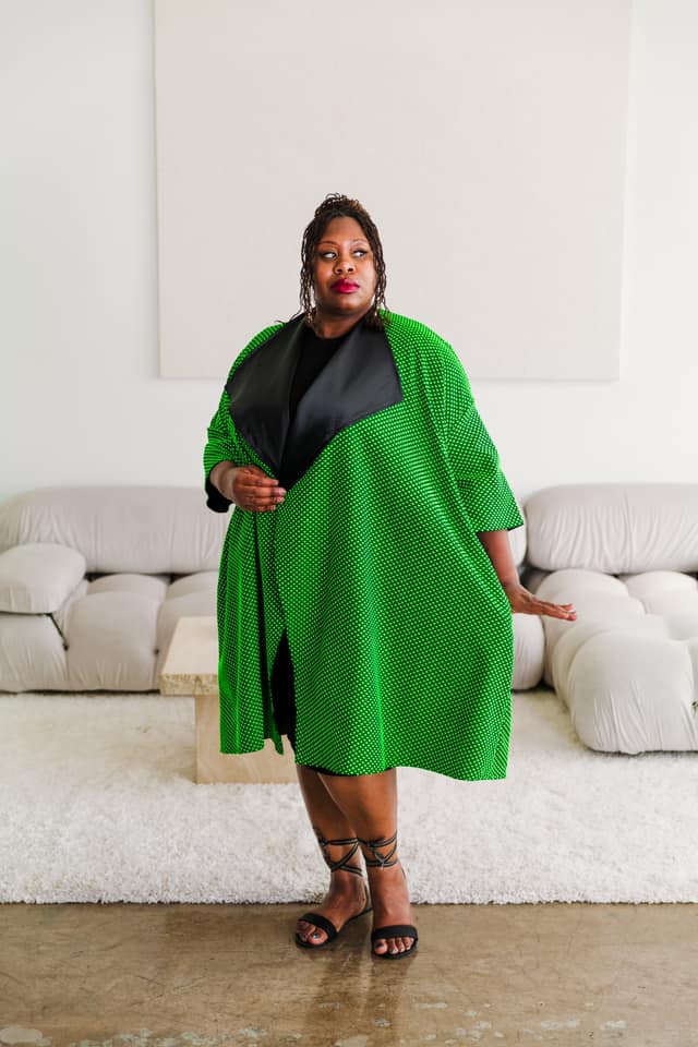 Reversible Opera Coat in "Cosi fan tutte" (Green)