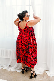 "V is for Vinnik" Dress  "Red Leopard"