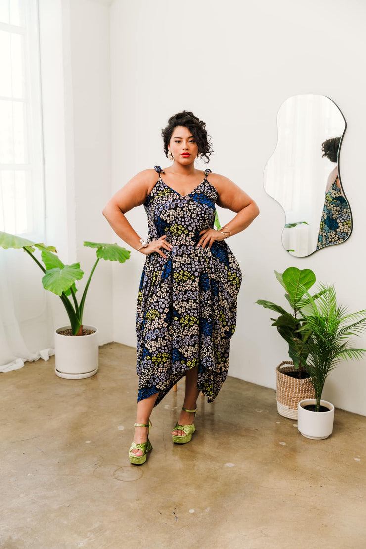 "V is for Vinnik" Dress  "Flower Power"