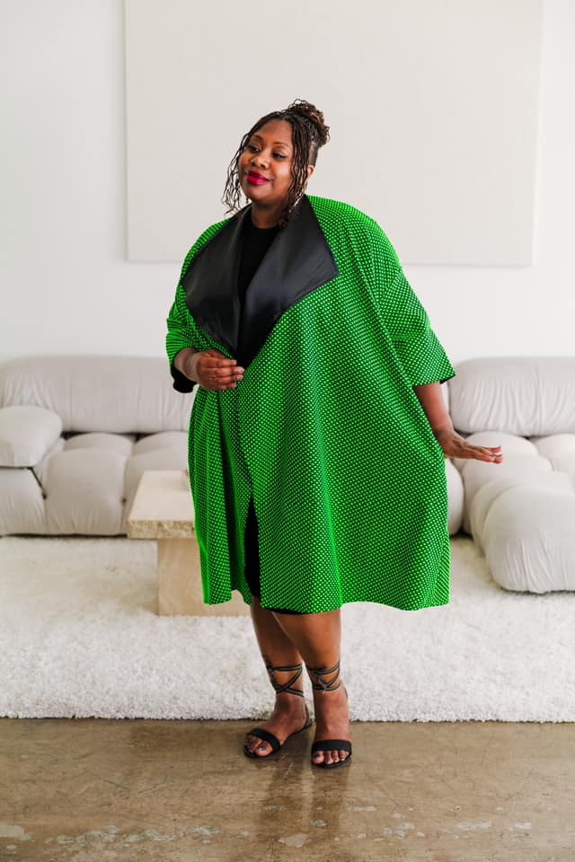Reversible Opera Coat in "Cosi fan tutte" (Green)