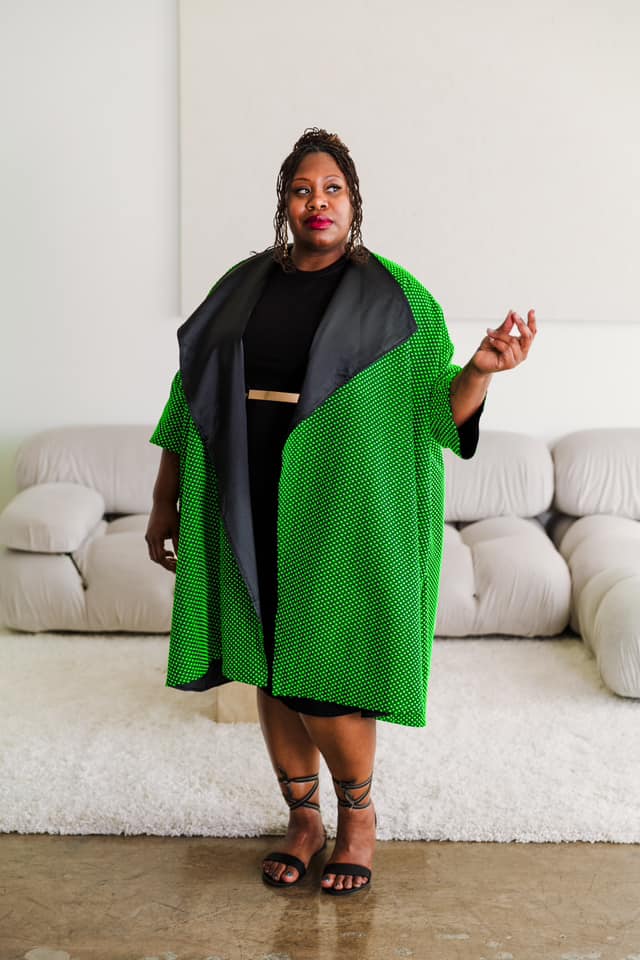 Reversible Opera Coat in "Cosi fan tutte" (Green)