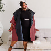 Reversible Opera Coat in "Cosi fan tutte" (Coral)