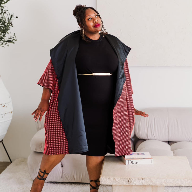 Reversible Opera Coat in "Cosi fan tutte" (Coral)