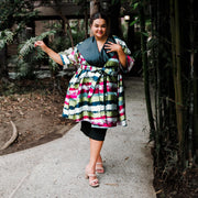 Reversible Opera Coat in "Land"
