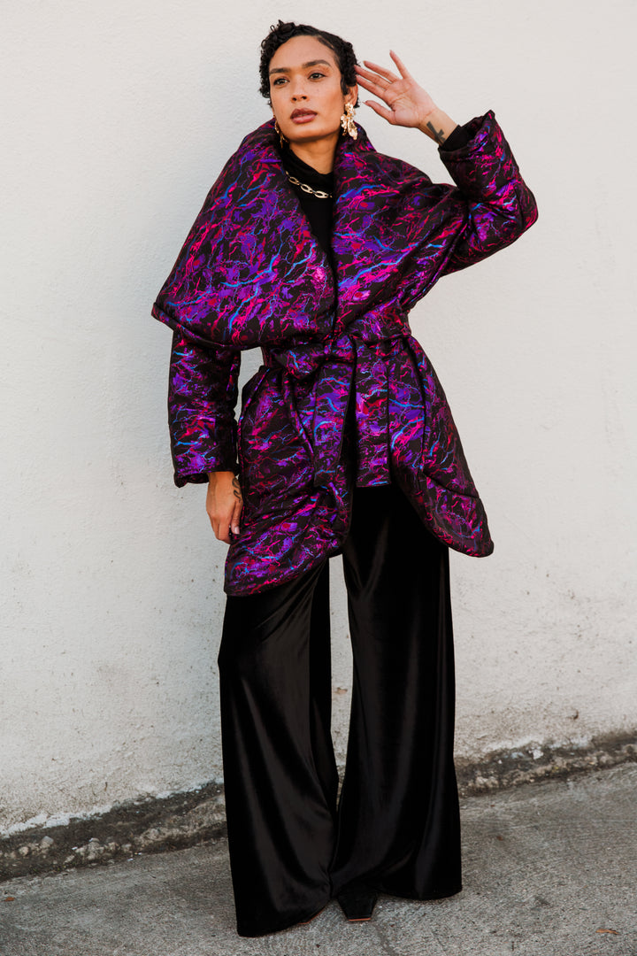 Cocoon Coat in "Brunette"