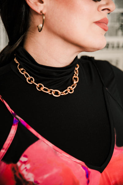 Escape From Paris: Gold Chunky Chain Necklace