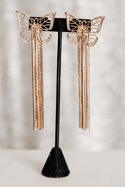 Butterfly Fringe Earrings