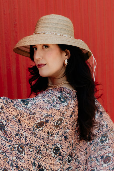 Gold Rattan Hat