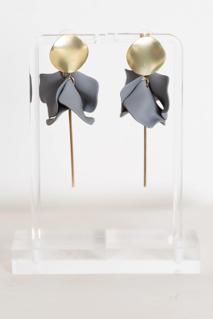 Petal Pop Earrings (Grey)