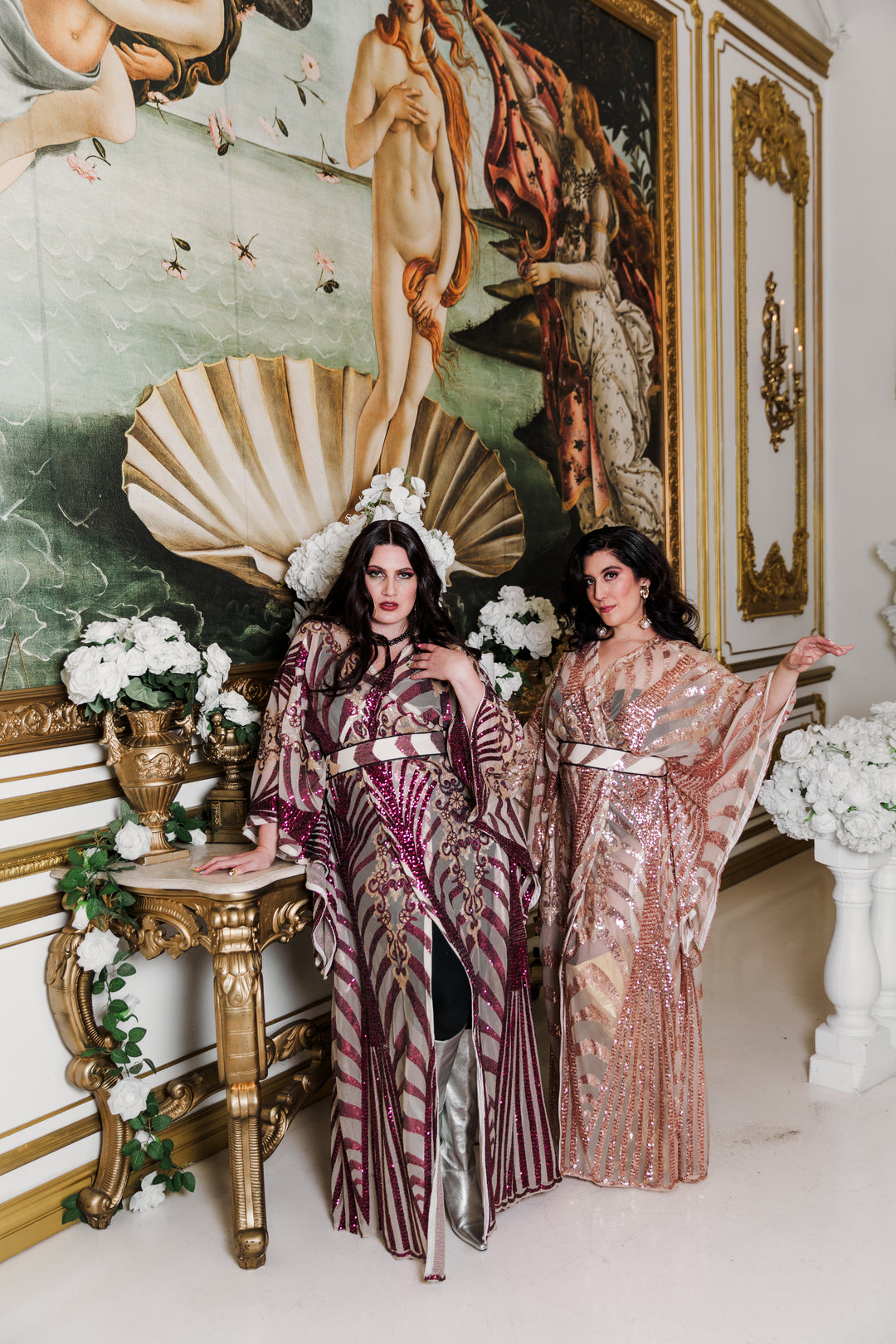 Runway Bohémienne Kimono Robe in “Aphrodite” (Garnet)