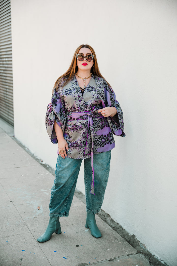 Theater Jacket in “Palm Springs" (Lilac)