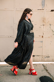 Bohémienne Kimono Robe "She’s A WITCH” Sweater Edition