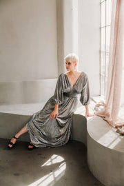 Colla Voce Dress “Liquid Silver”