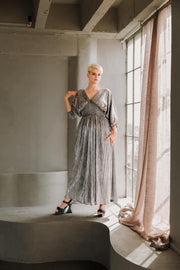 Colla Voce Dress “Liquid Silver”