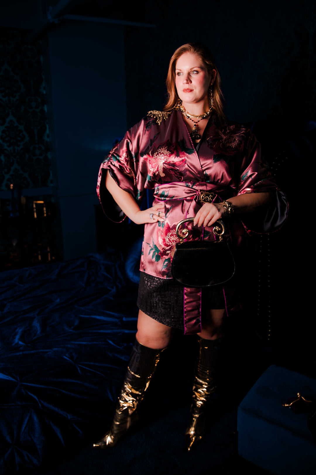 Theater Jacket in "Midnight Sonata" (Mauve)