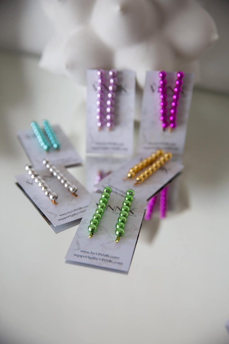 Barrette Beads (Purple)