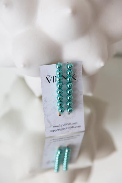 Barrette Beads (Turquoise)
