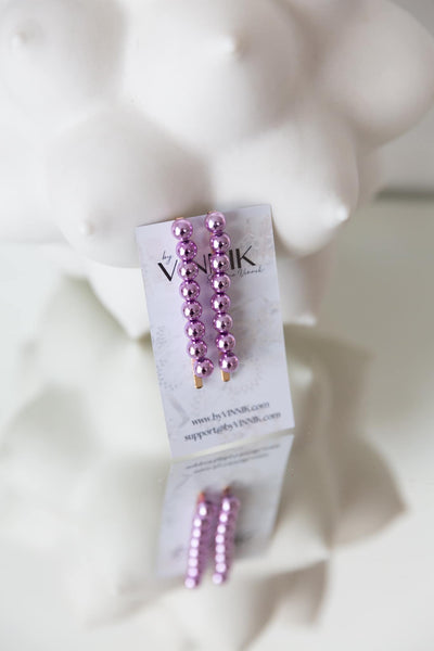 Barrette Beads (Lavender)