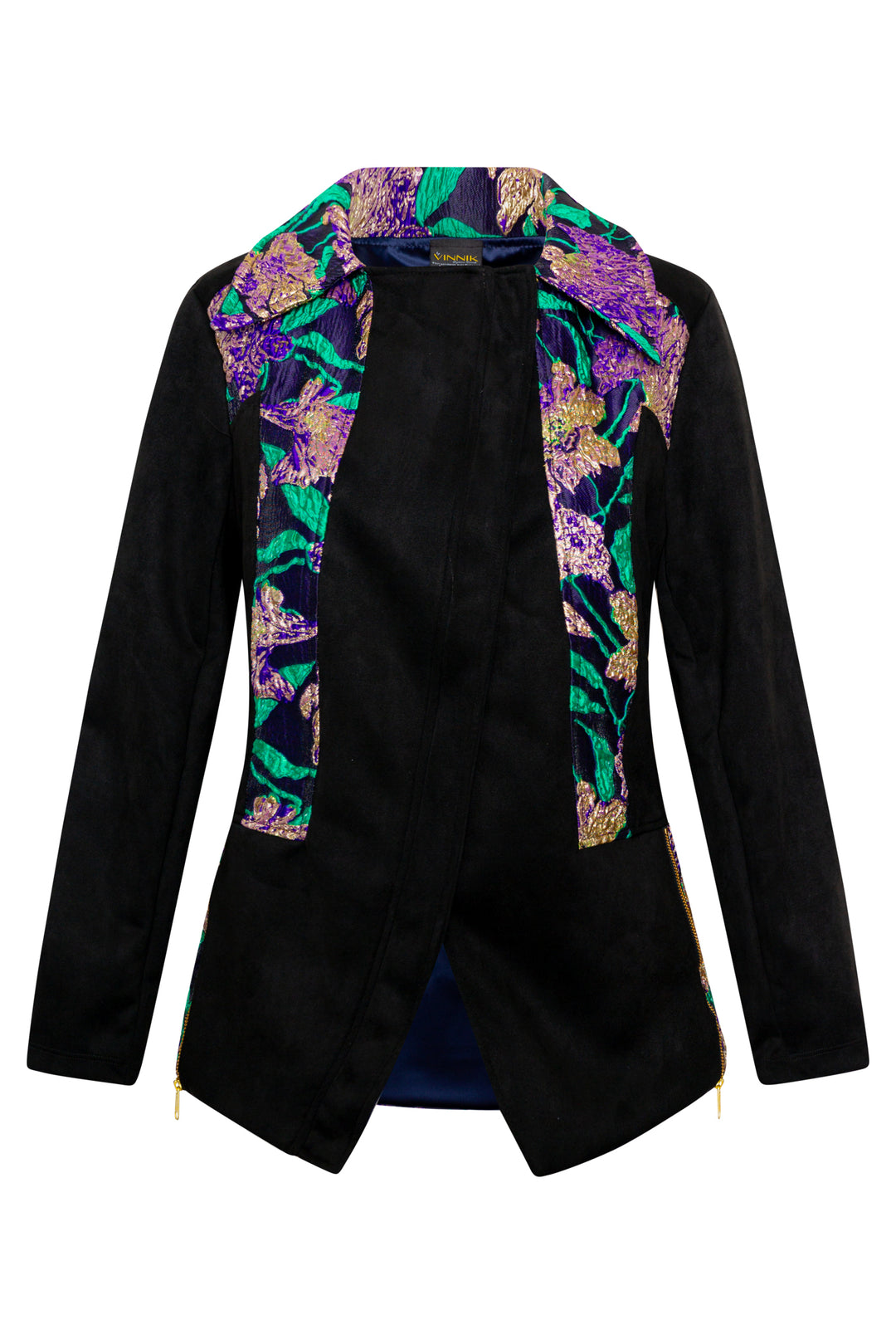 Moto Jacket in "WTF Flower" (Purple)