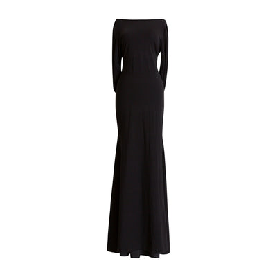 Elegownza Cowl Back Gown (Black)