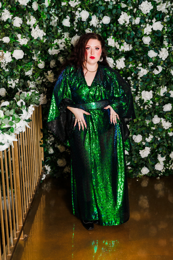 Runway Bohémienne Kimono Robe in "Elphaba”
