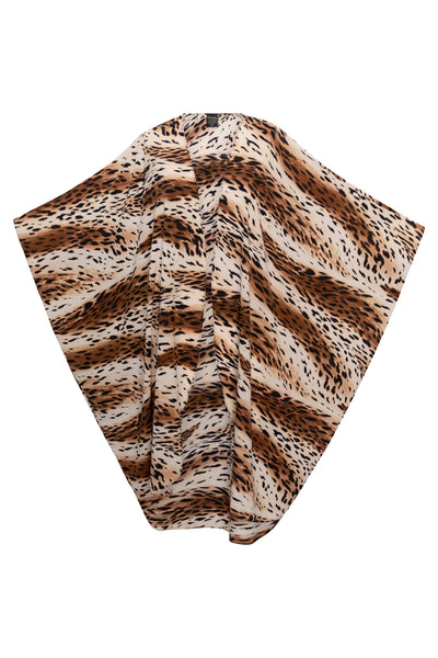 Coloratura Cape in "Neutral Animal Print"