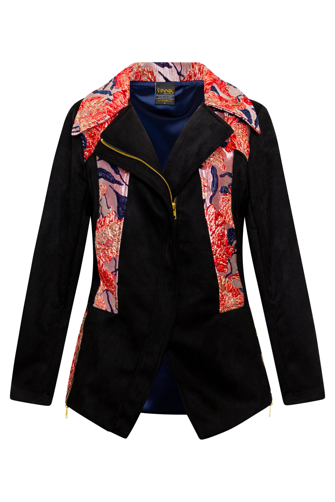 Moto Jacket in "WTF Flower" (Pink)