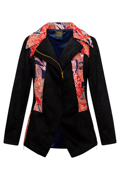 Moto Jacket "WTF Flower" (Pink)