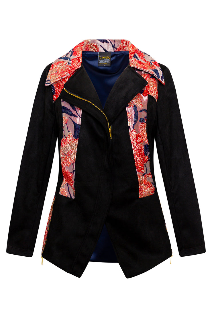 Moto Jacket "WTF Flower" (Pink)