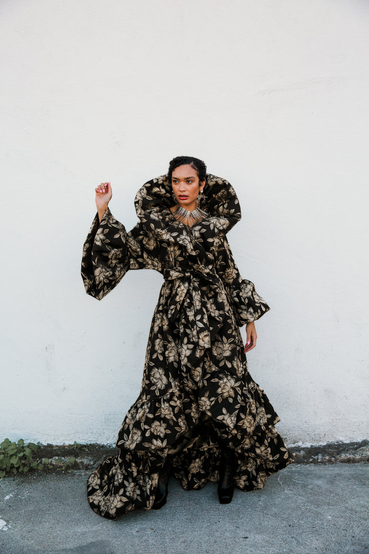 Manhattan Opera Coat Gown Custom in "Norma”