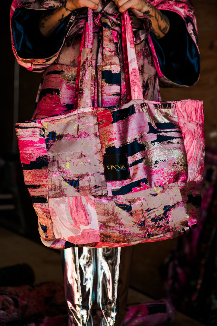 Flip Side Tote Bag in "Patchwork No. 2"