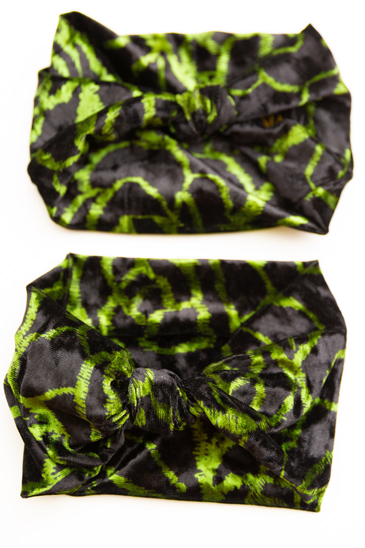 Headwrap “Green Rose”