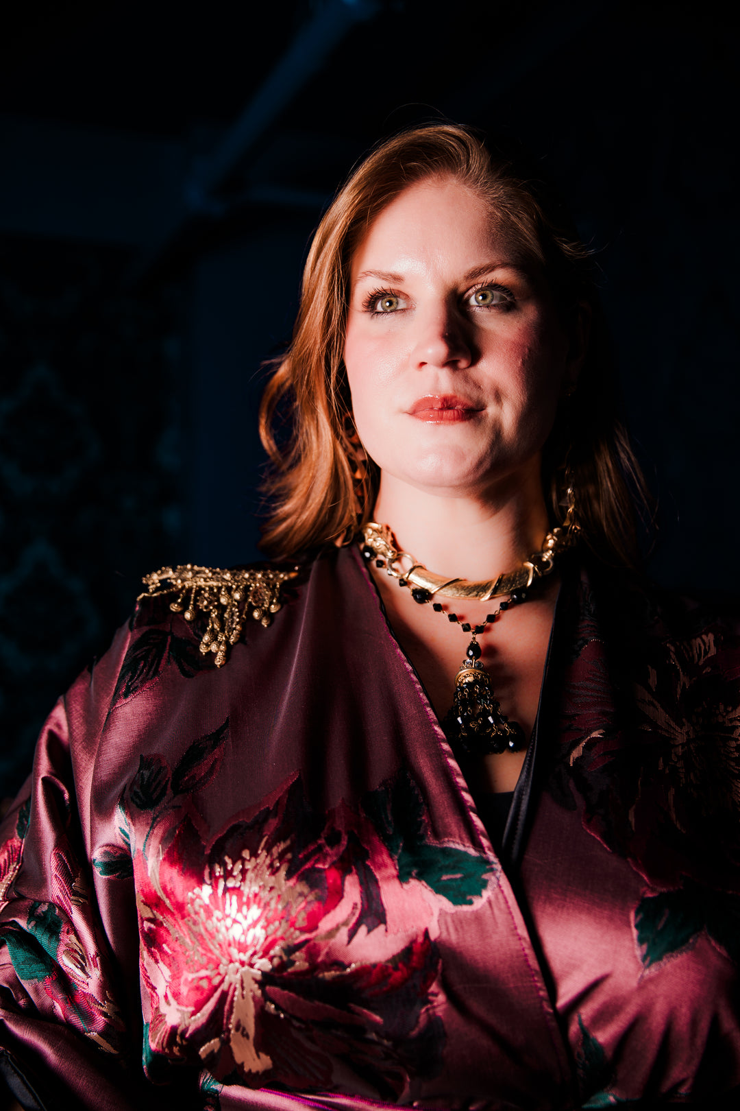 Theater Jacket in "Midnight Sonata" (Mauve)