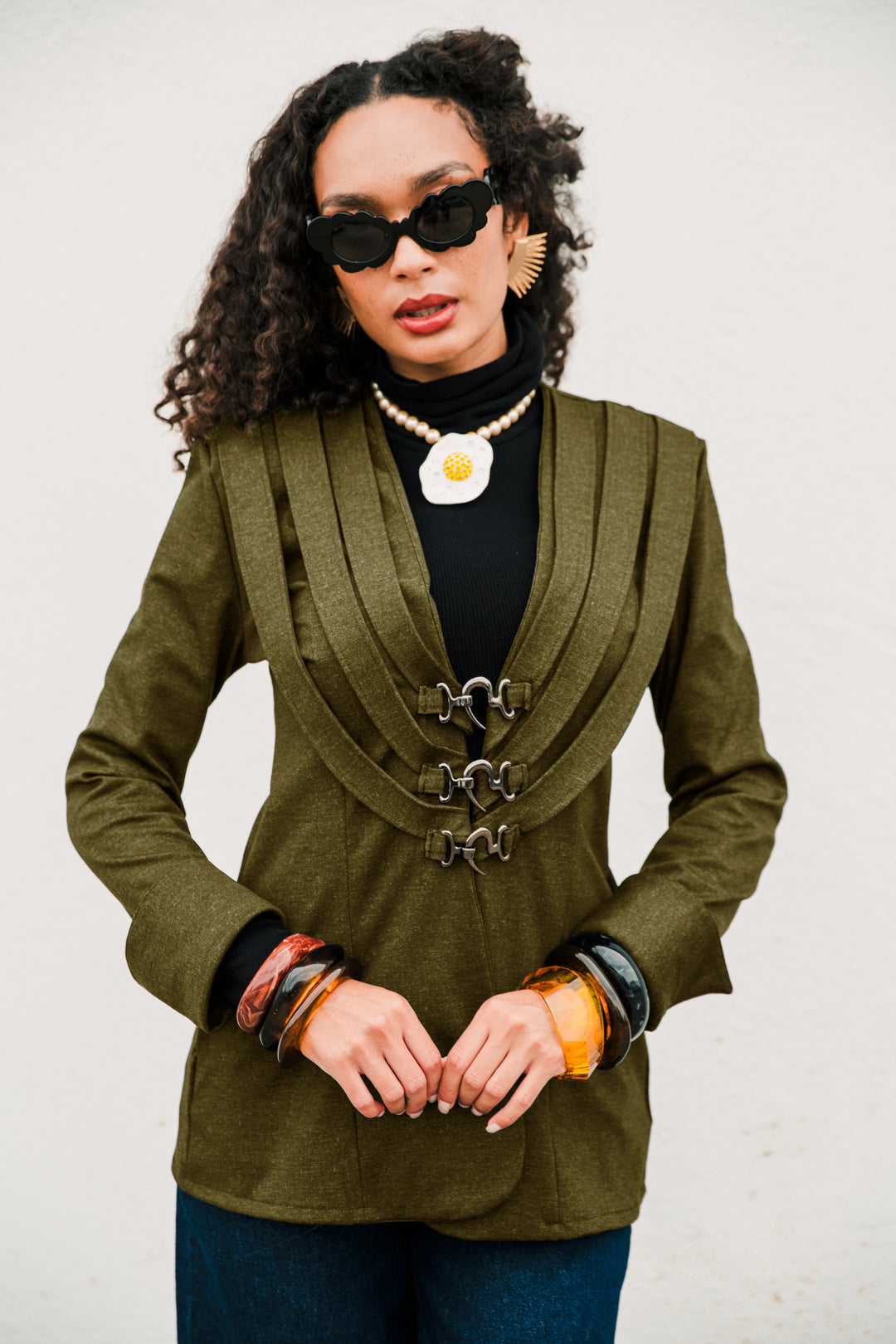 Sartorialist Ponte Blazer in "Olive”