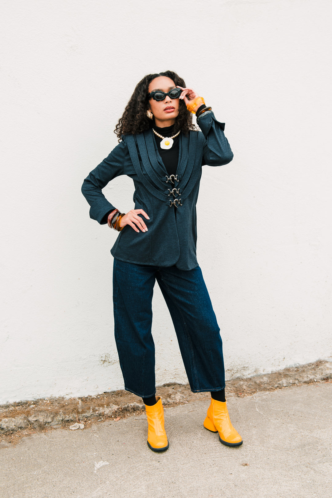 Sartorialist Ponte Blazer in "Denim”