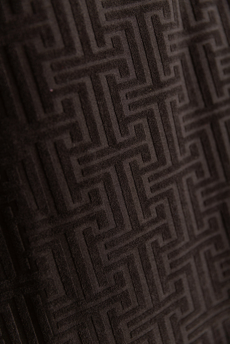 Teatro Robe "Towel Edition" in Geometric Black